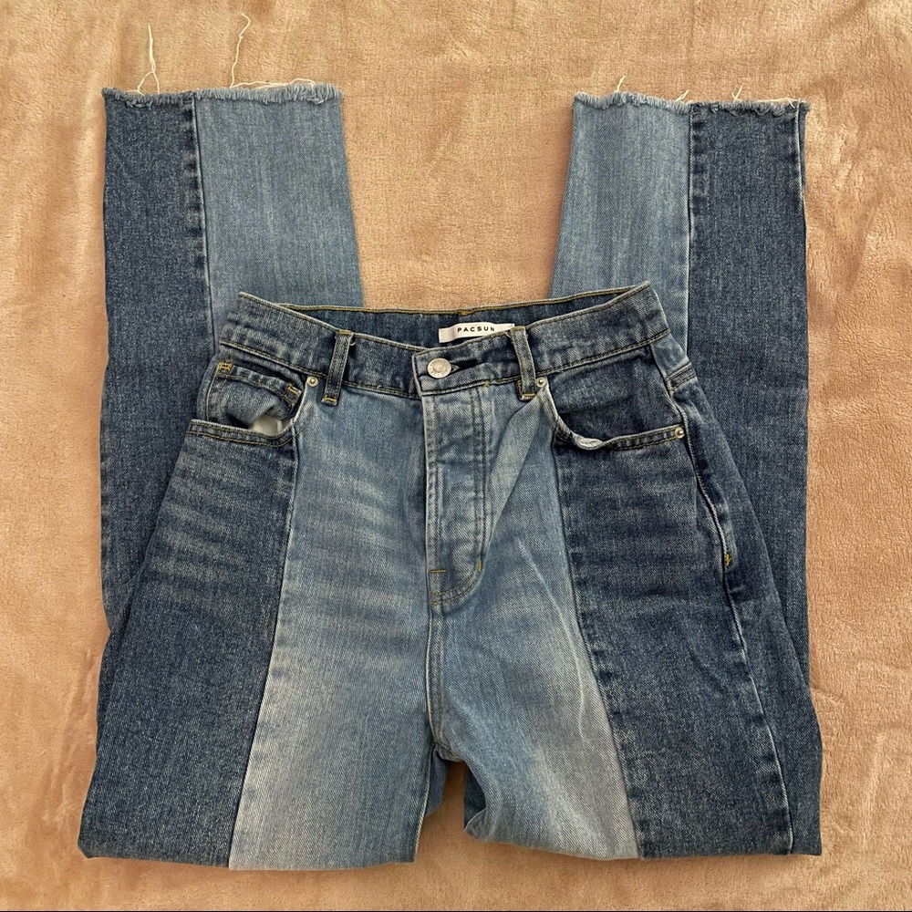 pacsun high rise straight jeans